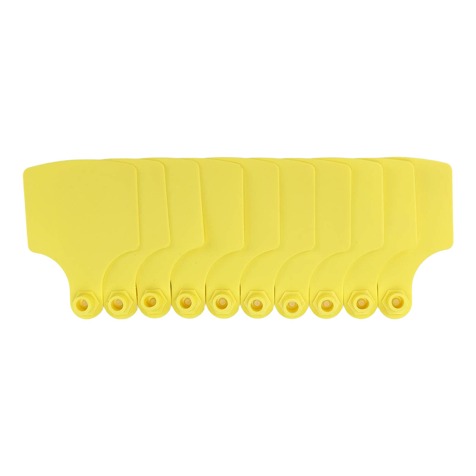 100 Set di Etichette Auricolari per Bestiame in Plastica Gialla di Alta qualità per il Monitoraggio degli Accessori per L'allevamento del Bestiame