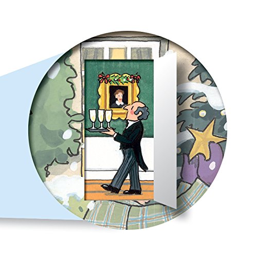 51pgJGNSXsL Grand calendrier traditionnel de l’avent Alison Gardiner « Maison Highgrove pendant Noël » - Format A3