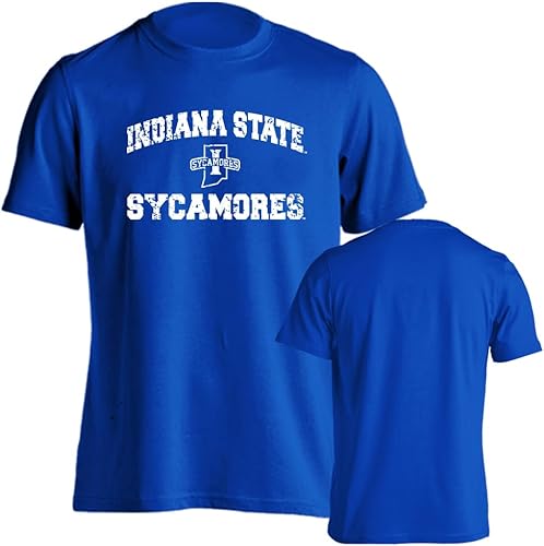 Miniatura 52 de Sport Your Gear NCAA Camiseta de manga corta retro con licencia oficial de aspecto desgastado para el día del juego, camiseta de espíritu deportivo