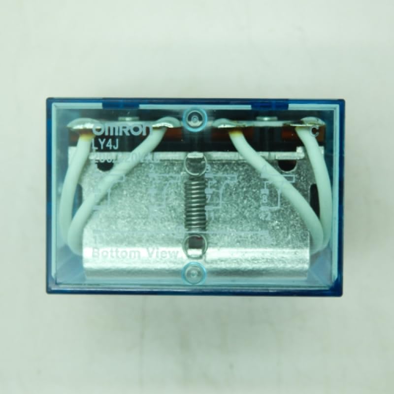 OMRON LY4J AC220V 14-Pin Power Relay, bottom view showing pins