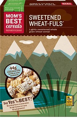 MOM Brands Sweetened Wheat-Fuls Cereal - 16.5 ounce -Pack of THREE