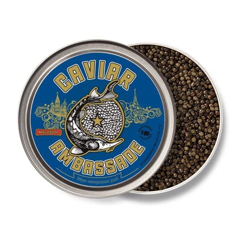 Caviar Baeri Français – Acipenser baerii - 250g - Livraison réfrigérée - CAVIAR AMBASSADE
