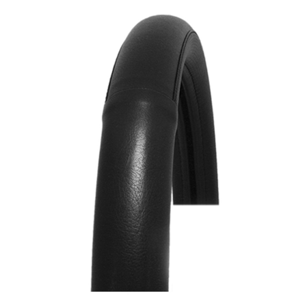GG Grand General 54026 Funda para Volante de Lujo de 20 Pulgadas, Color Negro con Costuras Negras
