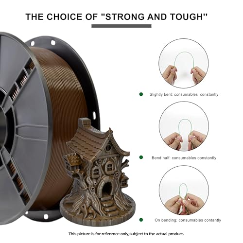 Image of iBOSS PLA Pro Filament 1.75mm Brown 1KG, 3D Printer Filament Dimensional Accuracy + /- 0.02mm, 1kg Cardboard Spool(2.2lbs) 3D Printing Filament Fits for Most FDM 3D Printers