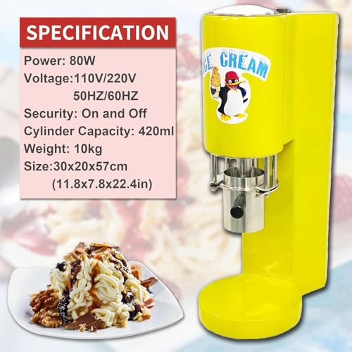 YEHOZZ 業務用スパゲッティアイスクリームメーカー