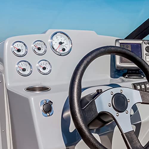 Artilaura 5 Gauge Set 3-3/8" 85Mm Gps Speedometer With Tachometer, 2-1/16" Fuel Level Gauge, Water Temperature Gauge, Oil Pressure Gauge, Voltage For Car Auto Boat Marine #TOP2