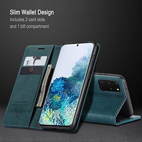 Capa Carteira para Samsung Galaxy S20+ / S20 Plus, Capa Flip Magnética de Couro PU de Textura Fosca