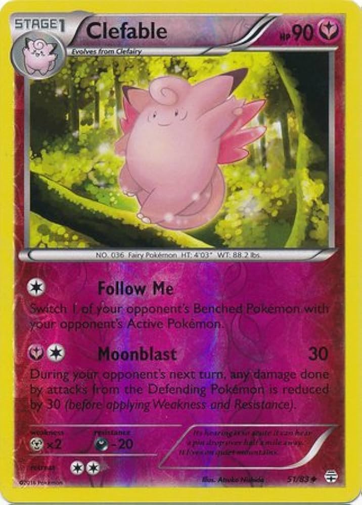 英語版初期　ポケモンカード　Clefable holo Ultra Rare 1st Edition Clefable Holographic Pokemon Card