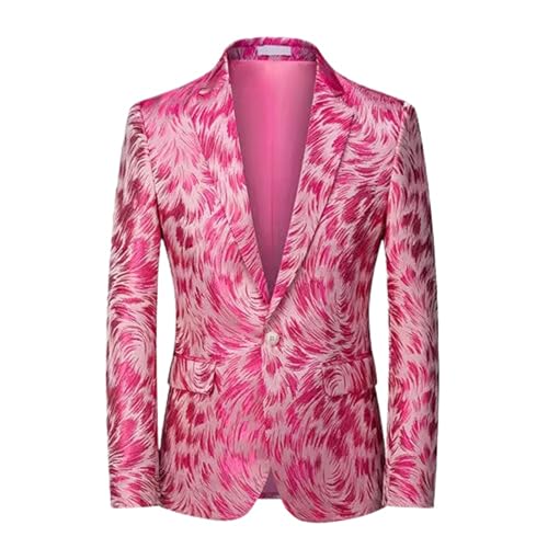 Veste homme de fete jacquard costume pour soiree dansante et banquet chic