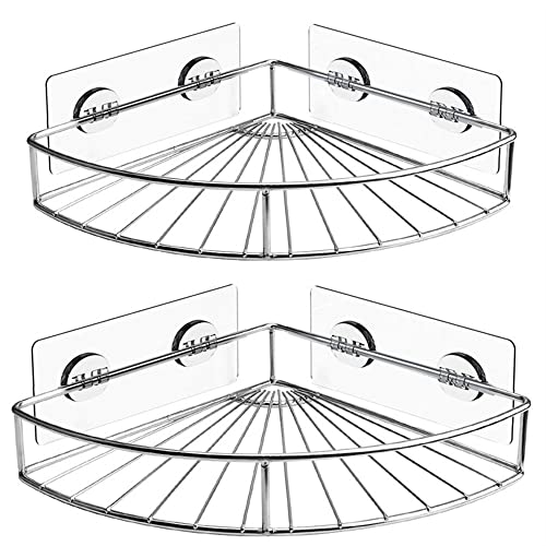 Pas de perçage étagère d'angle en acier inoxydable pour douche - 2