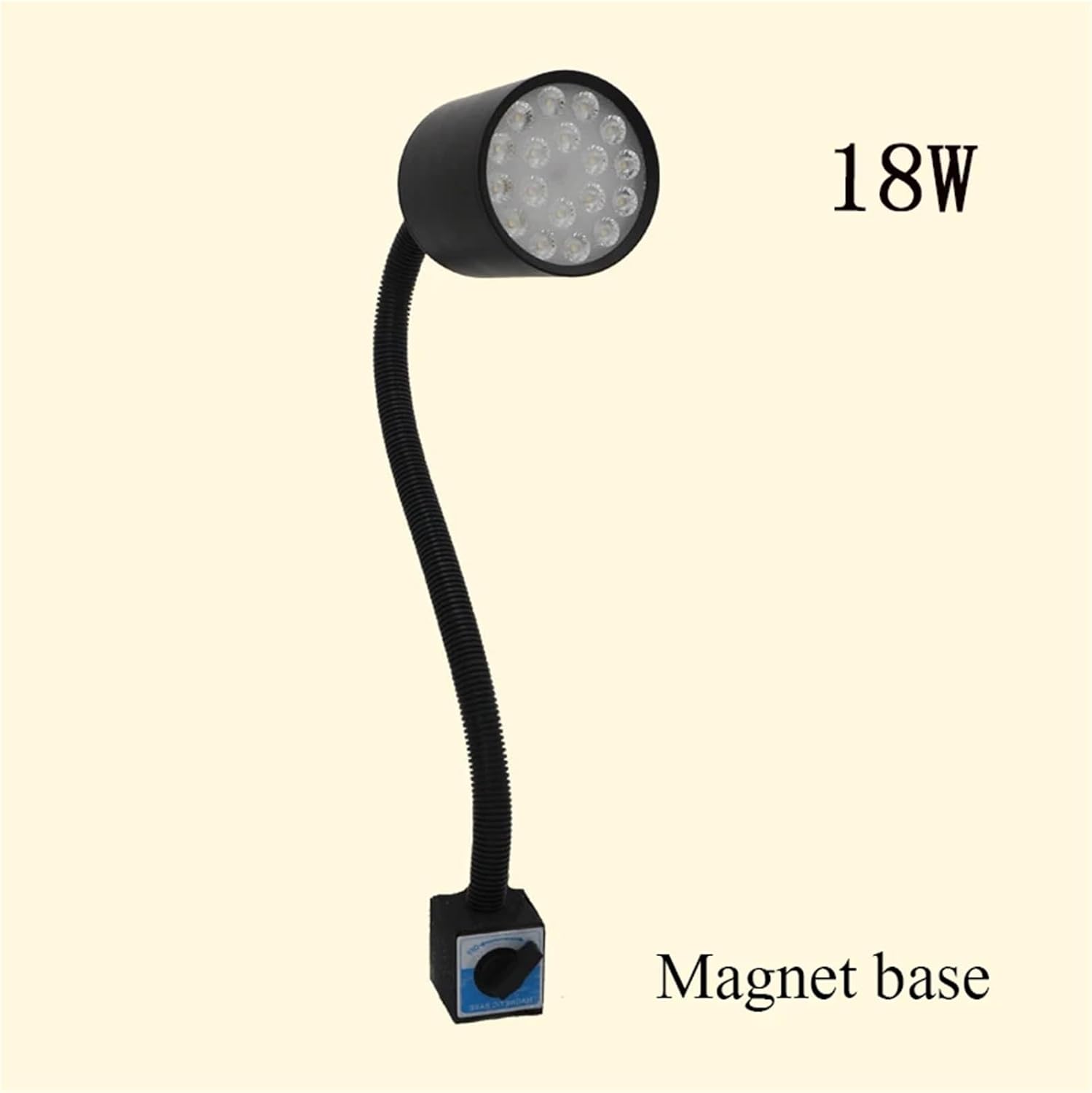 18W Machine Light LED Ultra-High Brightness 24V/220V Gooseneck Flexible Cutting Engraving Terminal Workbench CNC Lathe Work Lamp(Screw Fixation,220V)