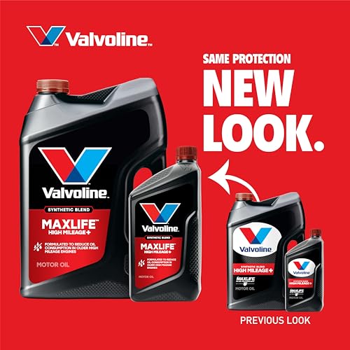 Image of Valvoline High Mileage 150K with MaxLife Plus Technology 5W-20 Motor Oil 1 Quart
