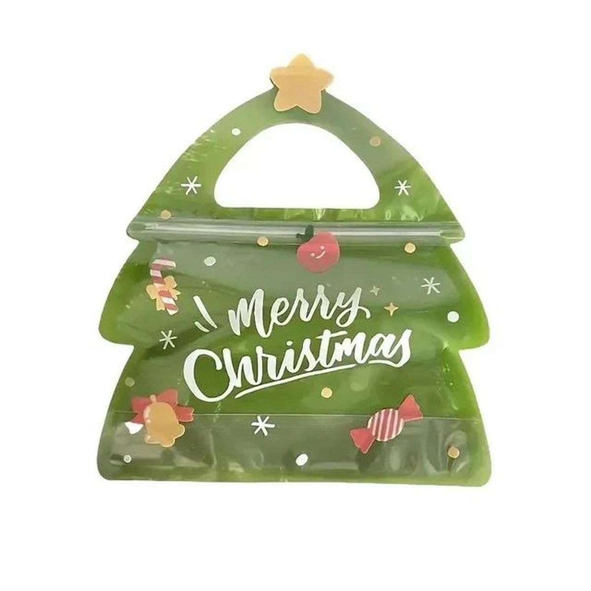 200 Stück Weihnachtsfest-Geschenktüten, Weihnachtsbaum, Hirschform, Kekse, Süßigkeitenbeutel für Kindergeburtstag, Party, Dekoration, Süßigkeiten-Paket
