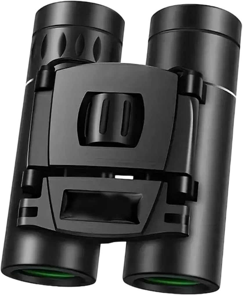 10x25 HD Compact Binoculars Portable Folding High Powered Optics for Adults Travel Sightseeing