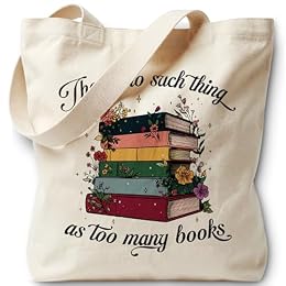 LRYBUD Book Lover Tote Bag for Women, Canvas Bag for Women Grocery Shopping Travel Gym Weekender Vacation Womens Work Tote Bag Gifts