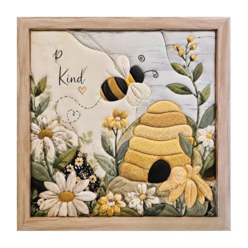 Crafts for Adults, Kintsugi Japanese Fabric Art Kit, Quilt Design Wall Mosaic Craft No Sewing with Frame & Tools Fabric Art Craft Kits Gift for Housewarming