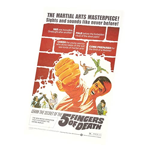 Affiche rétro 5 Fingers of Death tableau toile déco haute définition