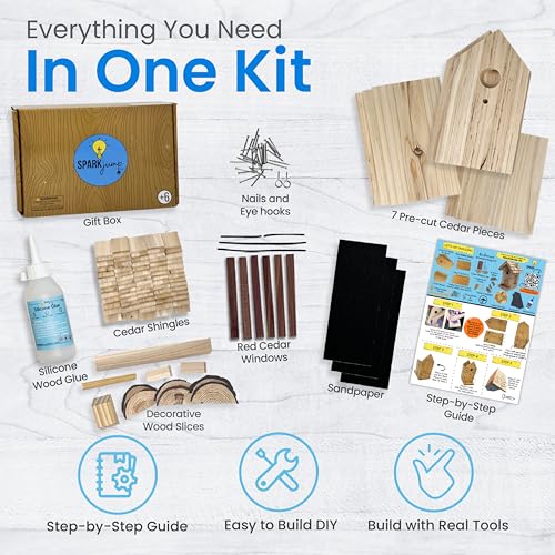 Premium Wooden Bird House KitsBirdhouse Kits For KidsSet