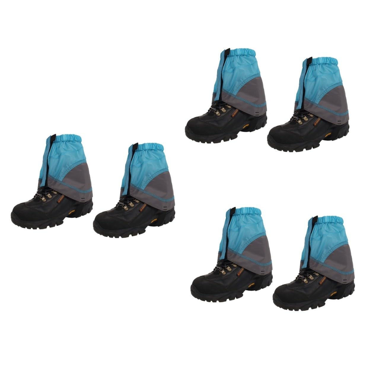 Kisangel 3pares Polainas Impermeables para Senderismo Polainas Ligeras y Transpirables para Actividades Cubrebotas Resistentes para Caminatas y Azul