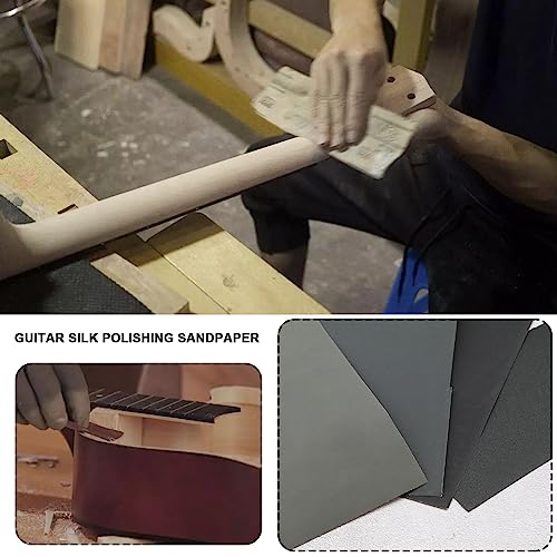 SG Store Guitar Fret Polishing Kit with 10pcs Matte Paper Sheets, 2pcs Stainless Steel Fret Guards - Image 2