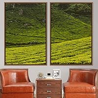 2 Piece Framed Canvas Wall Art Greenlands Canvas Prints Home Artwork Decoration for Living Room,Bedroom - 16