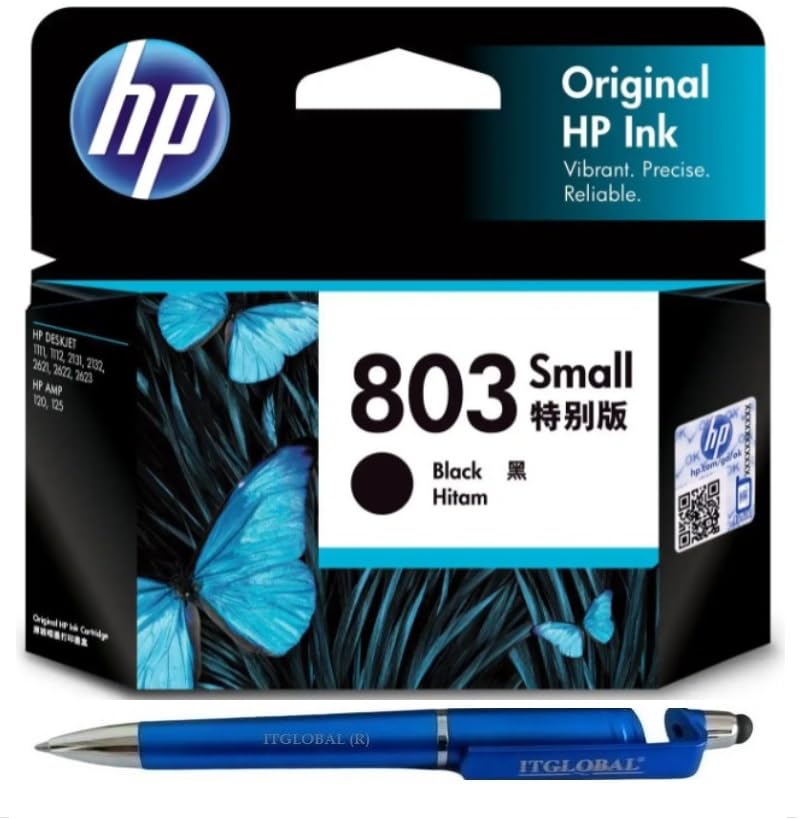 HP 803 Small Ink Cartridge (Black) with 3in1 Multi-Function Mobile Phone Stand, Stylus Pen, Anti-Metal Texture Rotating Ballpoint Pen (Very Colors) (B0CP7C1YPY) Amazon Price History, Amazon Price Tracker