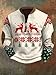 Christmas Sweatshirts for Men Fashion Xmas Graphic Print Sweatshirt Long Sleeve Stand Collar Slim Pullover Tops (US, Alpha, X-Large, Regular, Regular, Style 10)