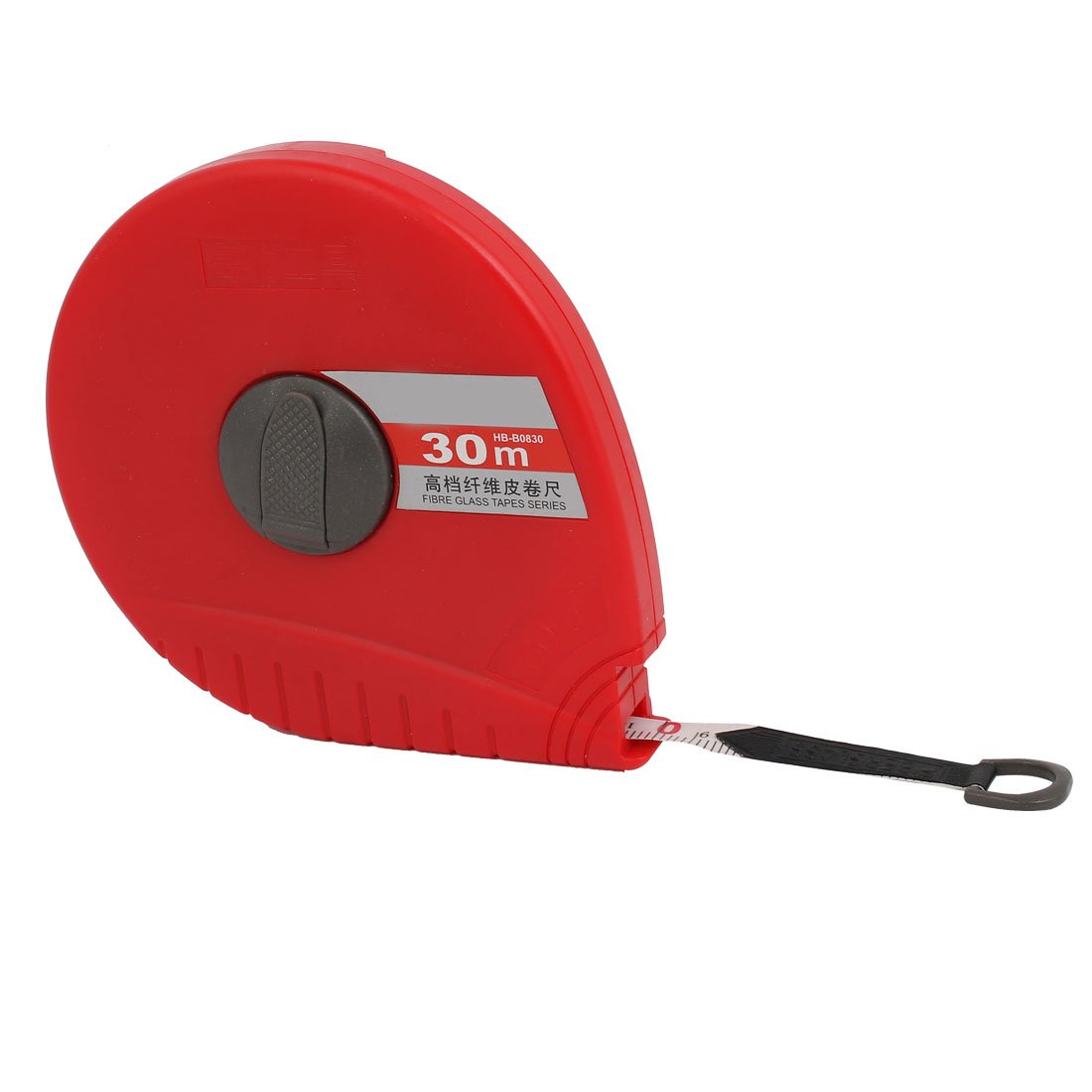 Aexit 30m 98.4Feet Cinta métrica de fibra de vidrio métrica lateral retráctil de (model: R5522VIIO-3938SW) lado doble retráctil