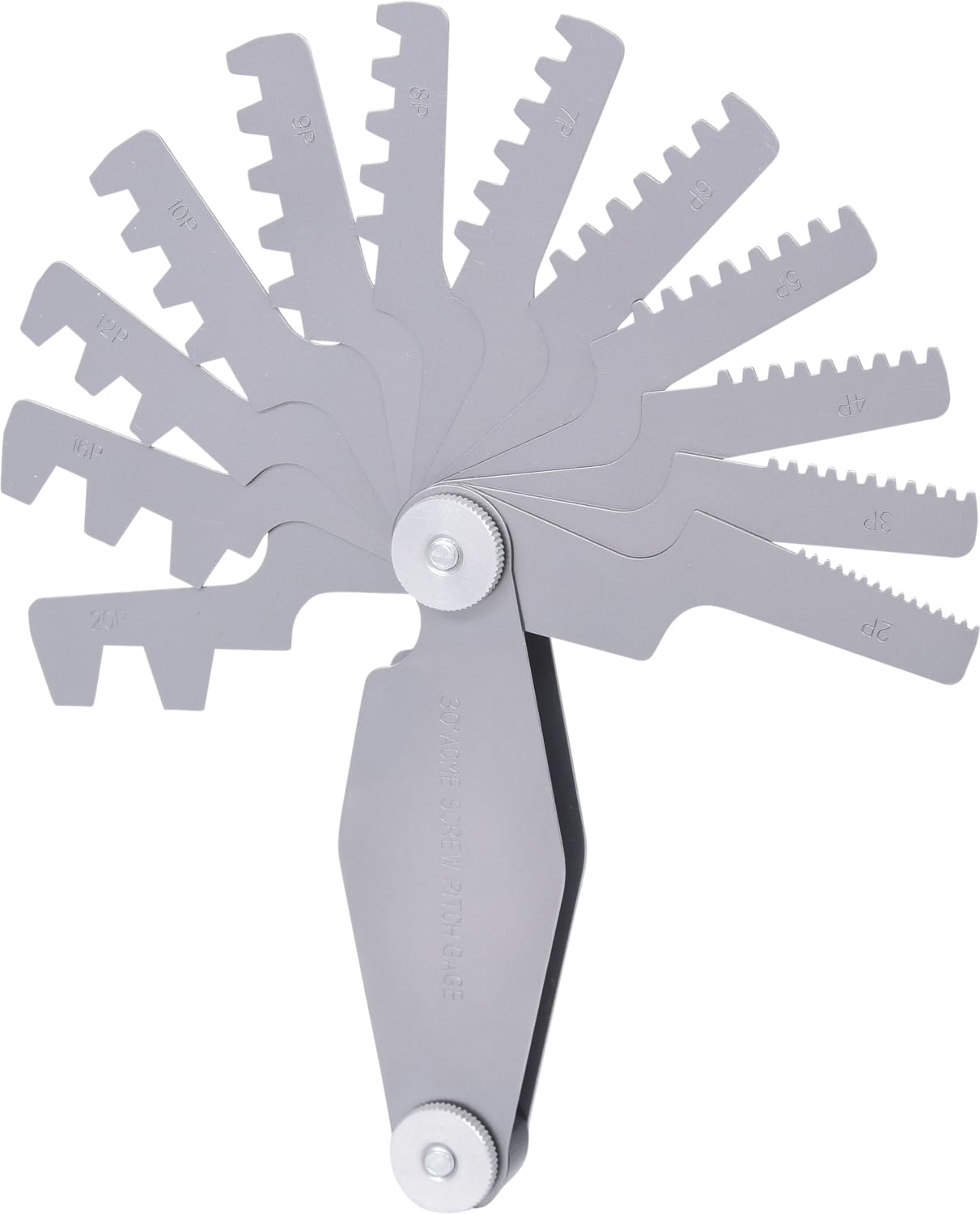KS TOOLS Gabarit de Filetage trapézoïdal, pour Filetage à 30°, 2-12mm 300.0622