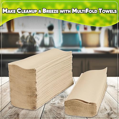 Image of Kraft MultiFold Paper Towels- Pack of 2-250ct. Total 500 Towels