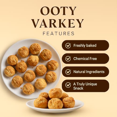 Image of OotyMade.com Ooty Special Varkey Original - Big Size - 1kg | Healthy Snacks, Biscuits, Rusks | Fresh Bakery Biscuits | Delicious and Crunchy Cookies