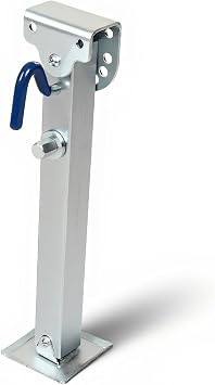 Trailer Drop Leg, Universal Heavy Duty Telescopic Trailer Jack with Adjustable Height 460-680mm, 1000kg Load Capacity, Galvanized Iron Construction for Boat Trailer RV
