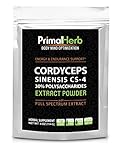 Cordyceps Sinensis CS-4 Mushroom Extract - Potent 30% Polysaccharides - 185 Servings - Energy Support, Anti-Fatigue - Full Spectrum