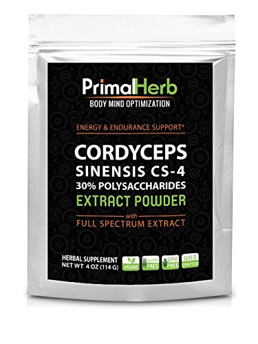 Cordyceps Sinensis CS-4 Mushroom Extract - Potent 30% Polysaccharides - 185 Servings - Energy Support, Anti-Fatigue - Full Spectrum Cordyceps Sinensis CS-4 Mushroom Extract - Potent 30% Polysaccharides - 185 Servings - Energy Support, Anti-Fatigue - Full Spectrum