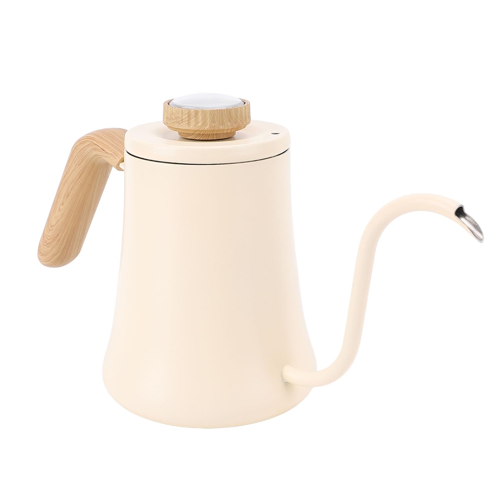 Emoshayoga Bollitore da caffè a Collo di Cigno in Acciaio Inossidabile con Coperchio con Termometro per un Versamento Regolare, Ideale per la Domestica