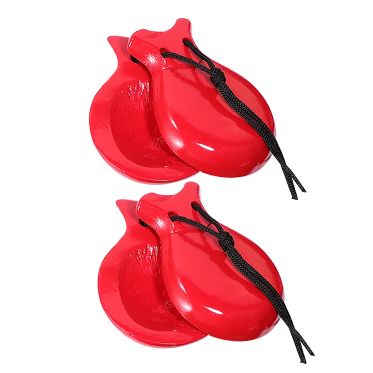 Toddmomy Accessories for Women Wooden Castanets Rhythm for Boys and Girls Hand Finger Castanets Set