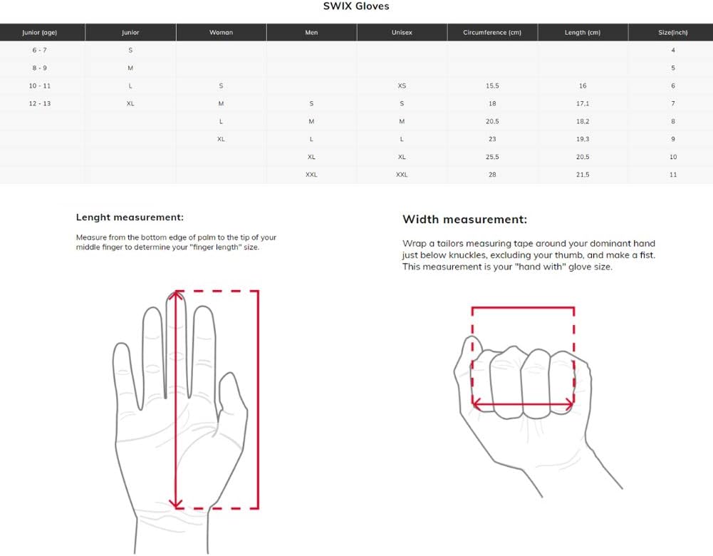 Swix Women's Shield Split Warm Breathable Primaloft Insulated Winter Sports Skiing Mittens