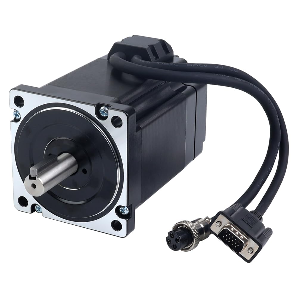 STEPPERONLINE YS Serie 1 asse Closed Loop-Stepper Kit 6,50 Nm (920,48 ozin), motore Nema 34 con cavo da 2,0 m e driver 0-8,5 A, 20-80 VAC/30-110 VDC