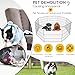 FDW 24 Inch Dog Pen 8 Panel Dog Playpen Indoor Outdoor Metal Puppy Pet Fence Portable Folding Animal Exercise Fence,Black
