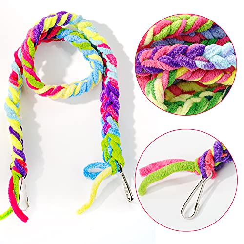 Jiebor 6Pcs Sugar Glider Toys Cage Accessories Hanging Climbing Rope For Rat Ferret Hamster Parrot Small Birds Animal #TOP5