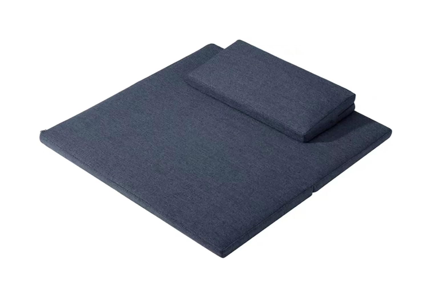 Grand Coussin De Méditation, Tapis De Méditation Carré Fabriqué à La Main, Coussin De Sol Pliable Portable, Coussins De Yoga En Fibre De Chanvre Naturel Pour(Size:80x80cm(31x31inch),Color:navy blue-1)