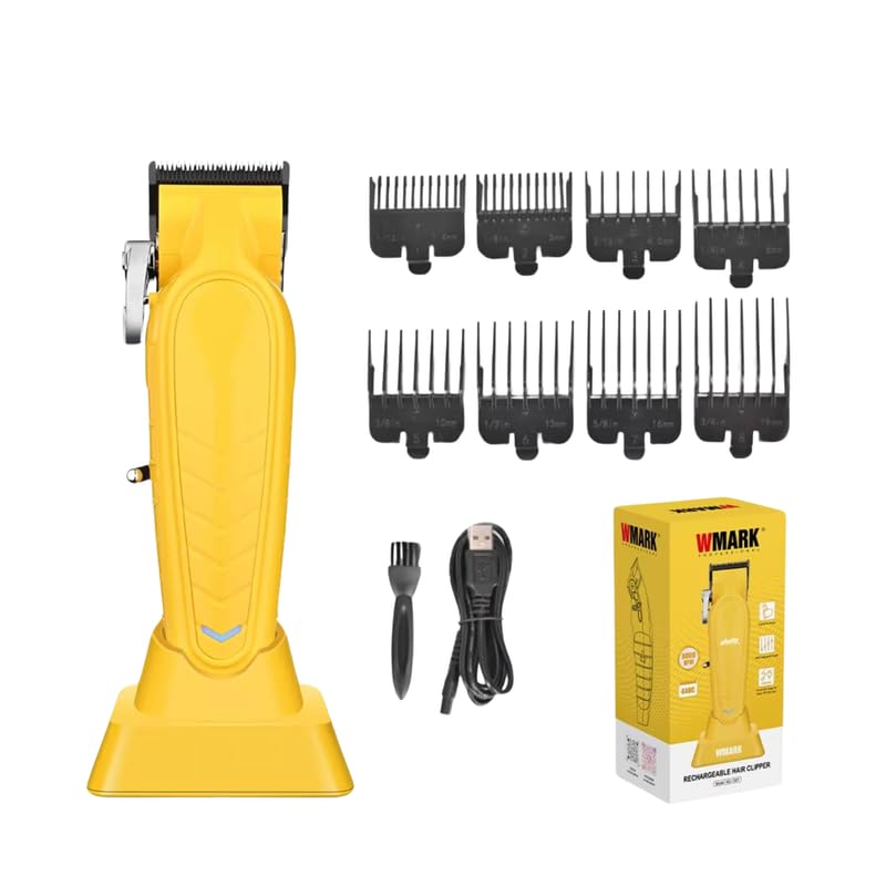 Image of WMARK NG-139 Premium Salon Series 8000-8500RPM 385 Double Ball Motor Zero Gapped Hair Clipper High Precision Fade Blade with DLC Process 2500mAh Battery USB Charging & Stand 180-Min Runtime, Model 5