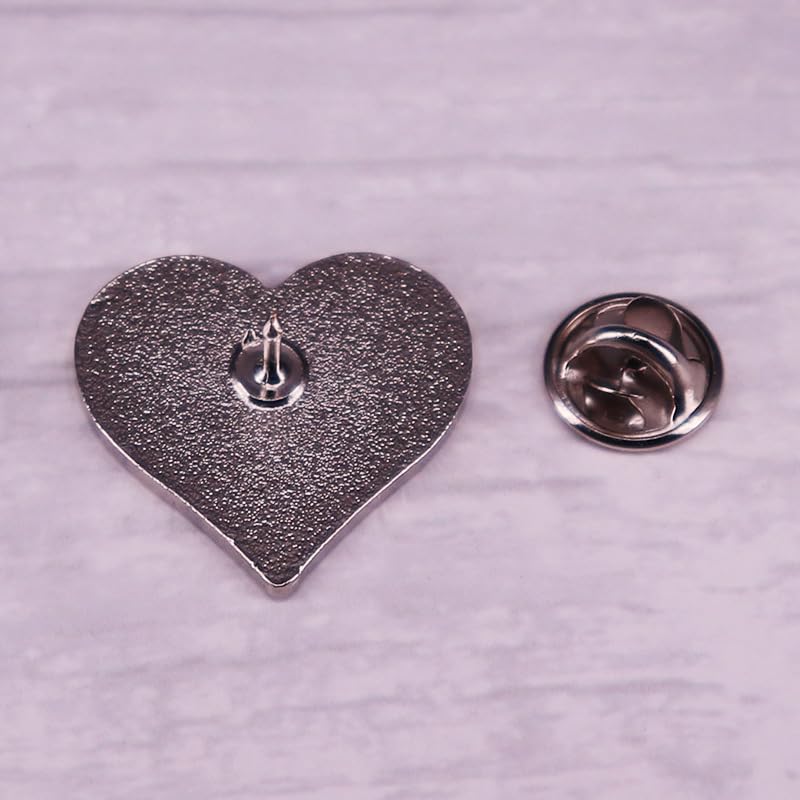 Image of I love MILFs Hot DADS Hot Moms Spicy Mom heart shaped Enamel Lapel Pin brooch badge Jewelry accessories