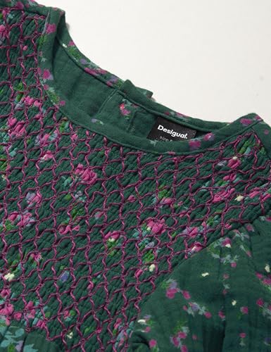 Desigual Girl Woven Dress Long Sleeve2