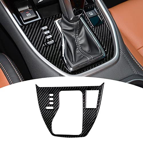 Bilisin Carbon Fiber Sticker Compatible With Central Control Gear Shift Panel Cover Interior Accessories For Subaru Outback 2021 2022 2023 (Black) #TOP25