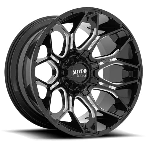 Amazon.com: Moto Metal 20X9 6X135/5.5 5 0mm GLOSS BLACK MILLED