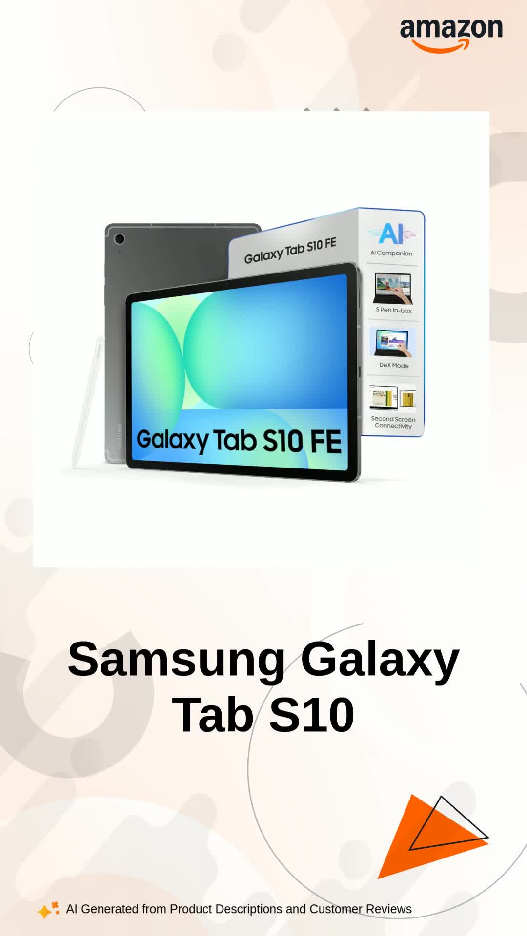 Samsung Galaxy Tab S10 FE Tablet with S Pen