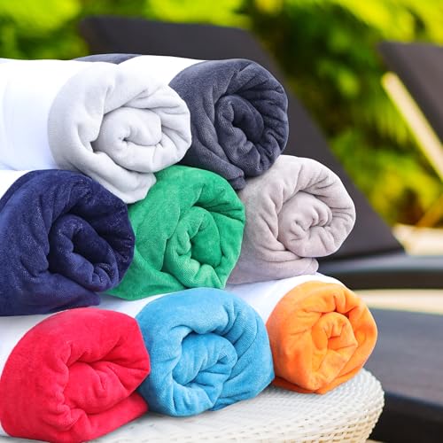 Superior LNGE-CABANAST-LG Cabana Cotton Lounge Chair Cover, Outdoor Towel/Chaise Furniture Covers thumb #9