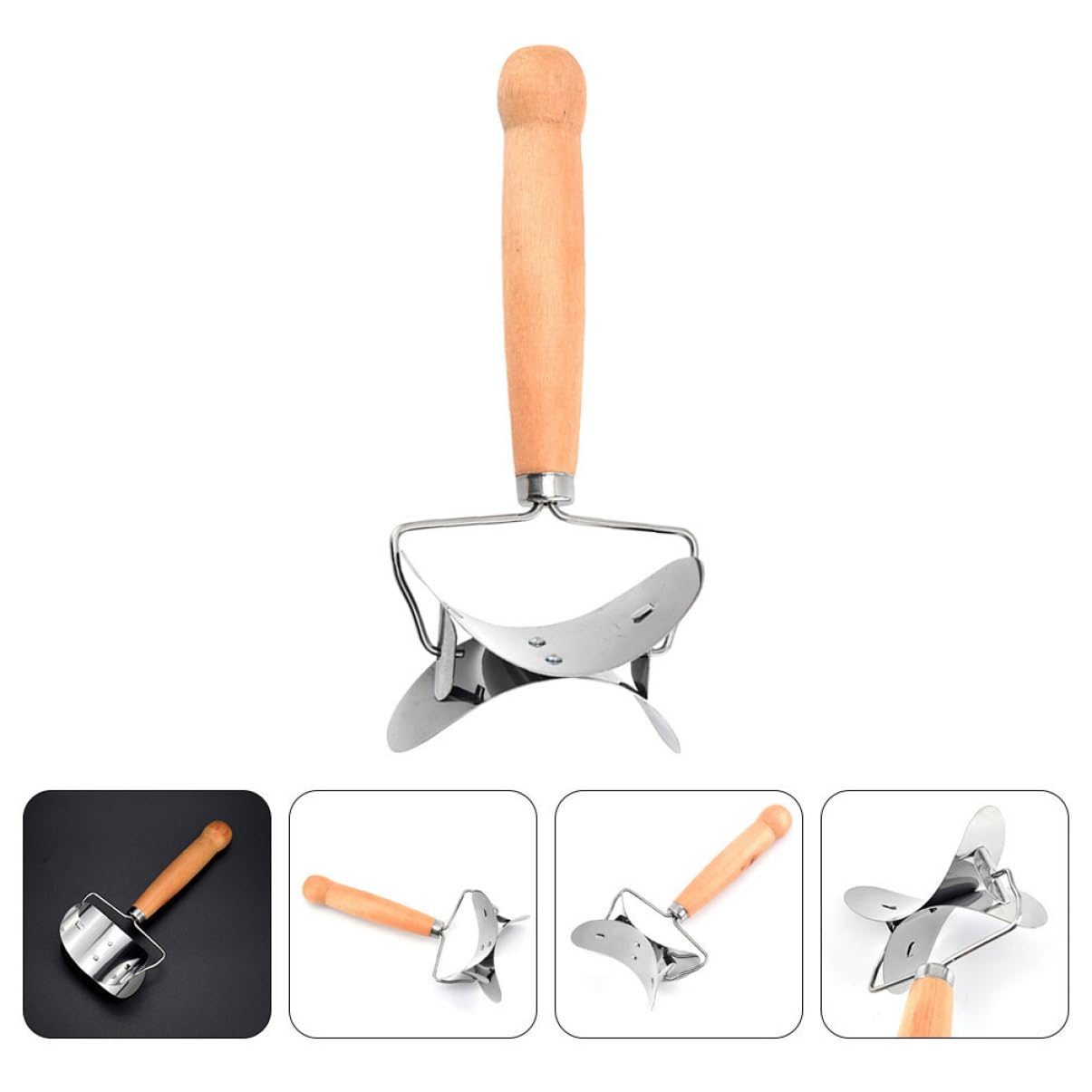 MAGICLULU 10pièces Outils De Découpe Acier Pour Peaux De Raviolis Avec Poignée Accessoire Pratique Pour Cuisine Et Restaurants