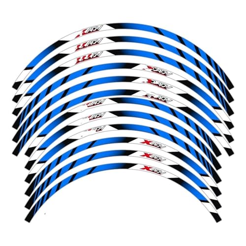 SJHYLL Pegatina Moto Adhesivos para Llantas Motocicleta Tiras Llanta Carreras Accesorios para x&ADV 750 x&ADV 750 Pegatina Llanta(Set Meal 3)